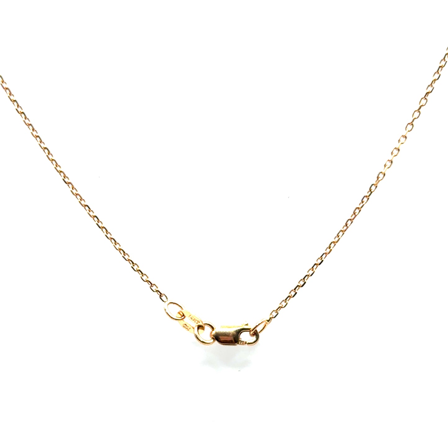 Cadena Rolo (45cm) en Oro Rosado 14K