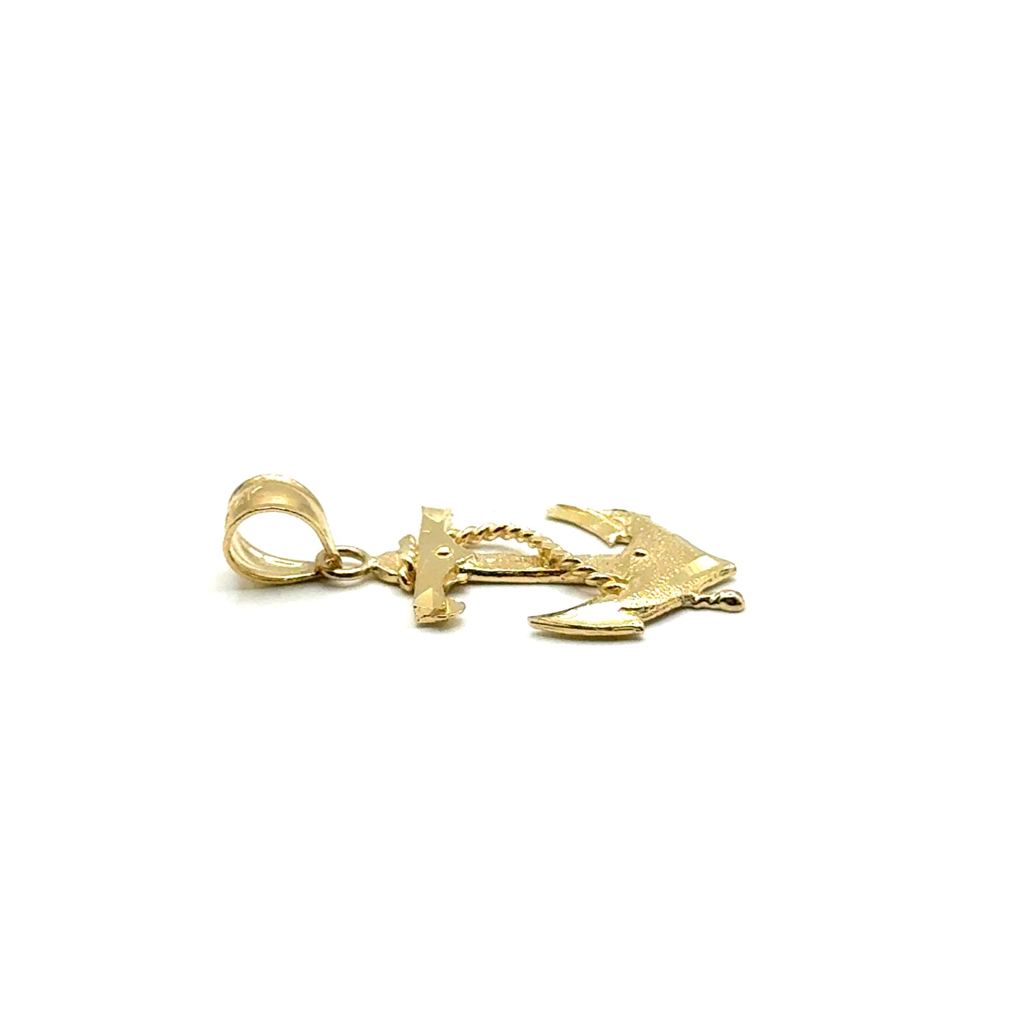 Dije (Ancla con Crucifijo) en Oro 14K