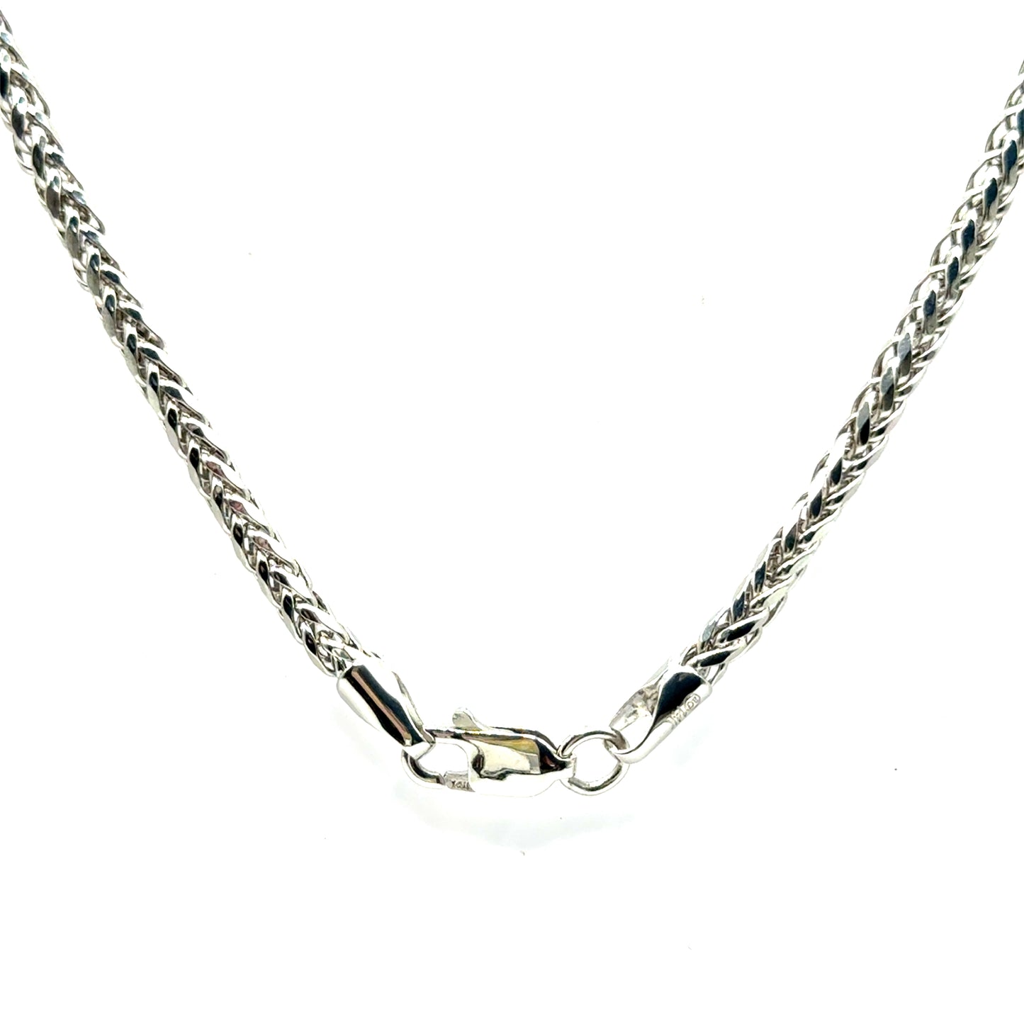 Cadena Franco en Oro Blanco 14K