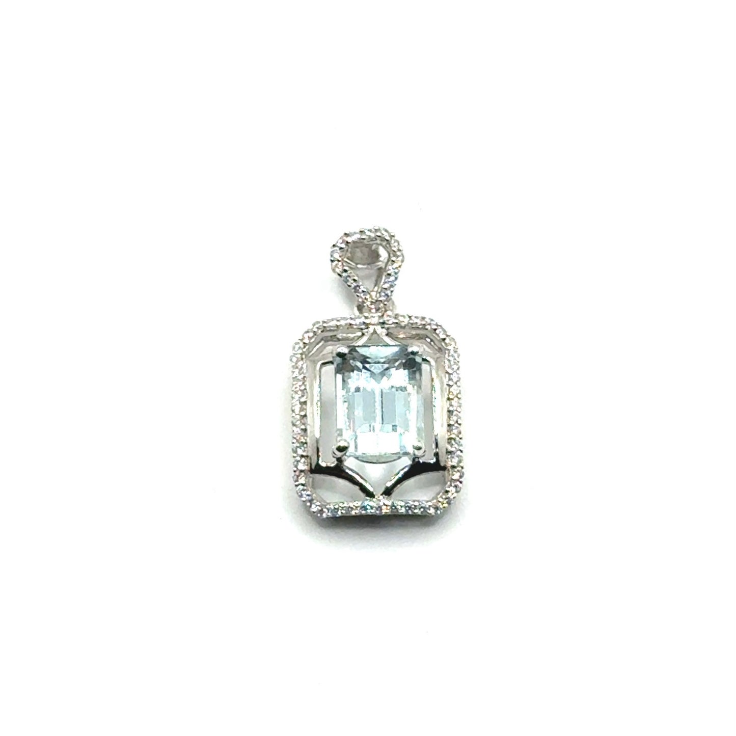 Dije de Aguamarina en Plata 925 (1.4cts)