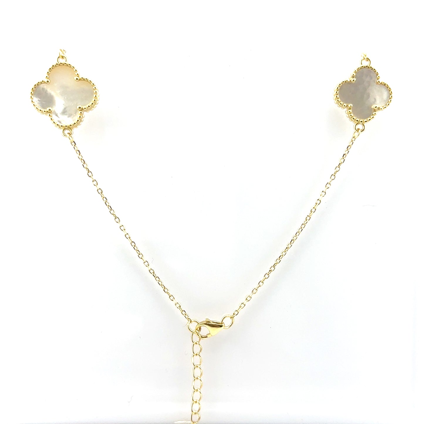 Collar (12 tréboles) en Plata