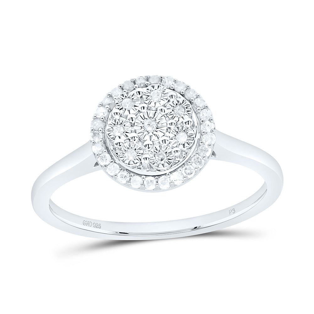 Silver Ring with Diamonds