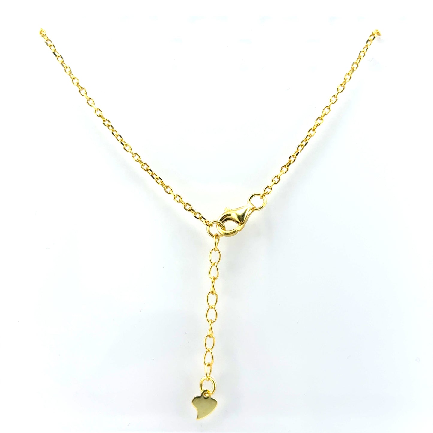 Collar Trebol (malaquita) en Plata