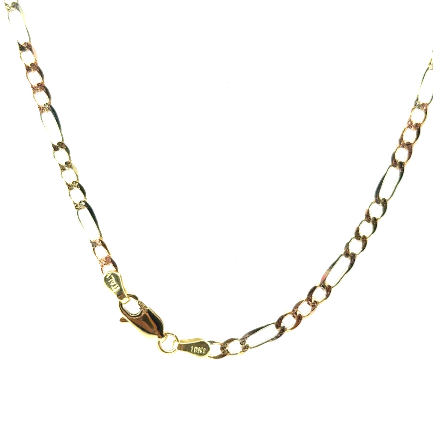 Cadena (cartier) en Oro 10K Tres Tono