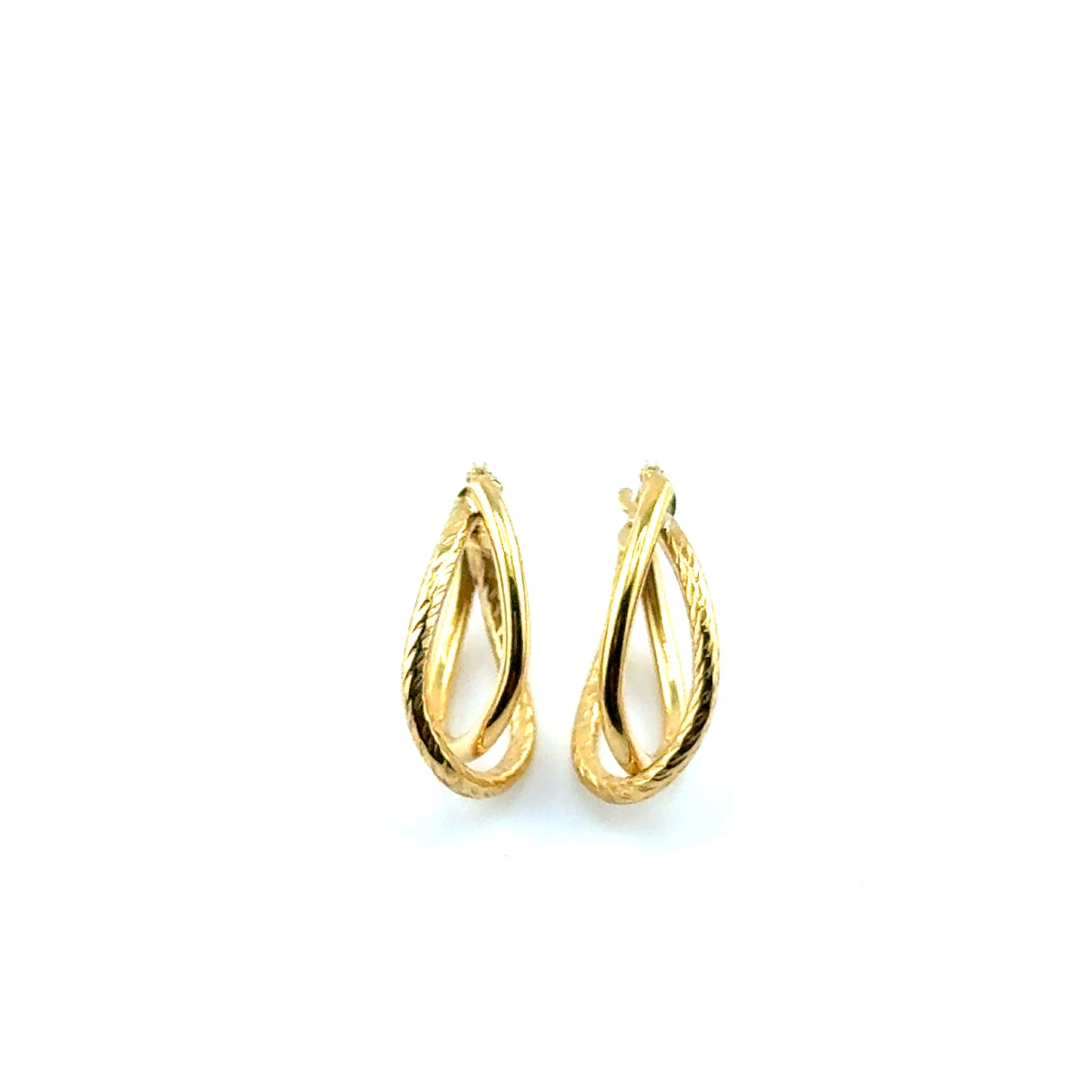 Argollas (ovalo) en Oro 10k