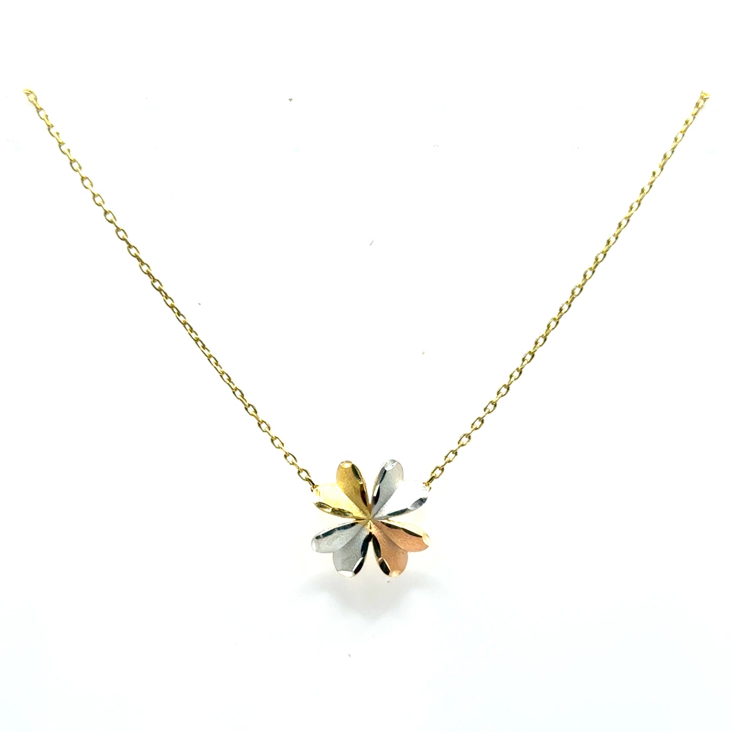 Collar (flor) en Oro 10K