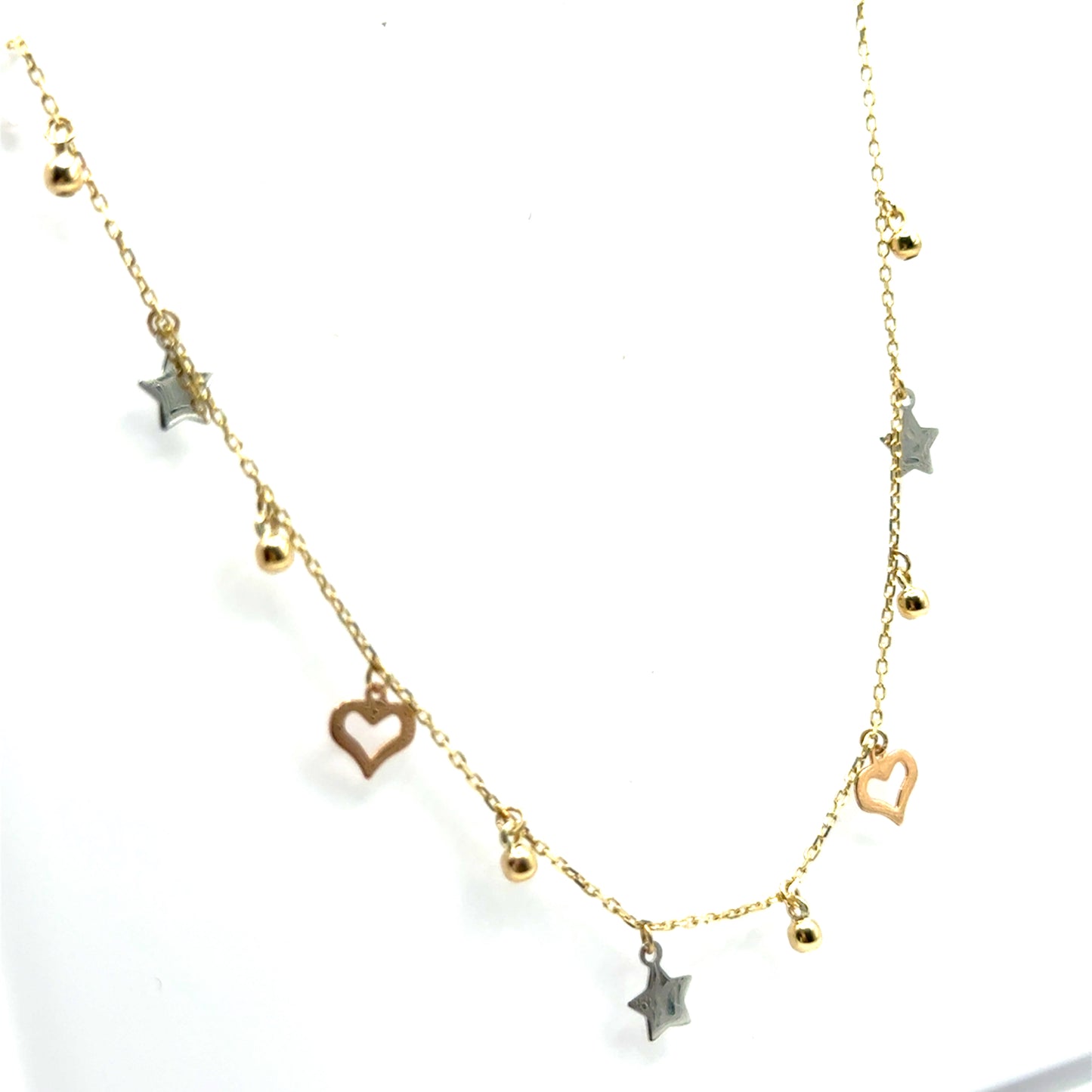 Collar (estrella/corazona) en Oro 10K