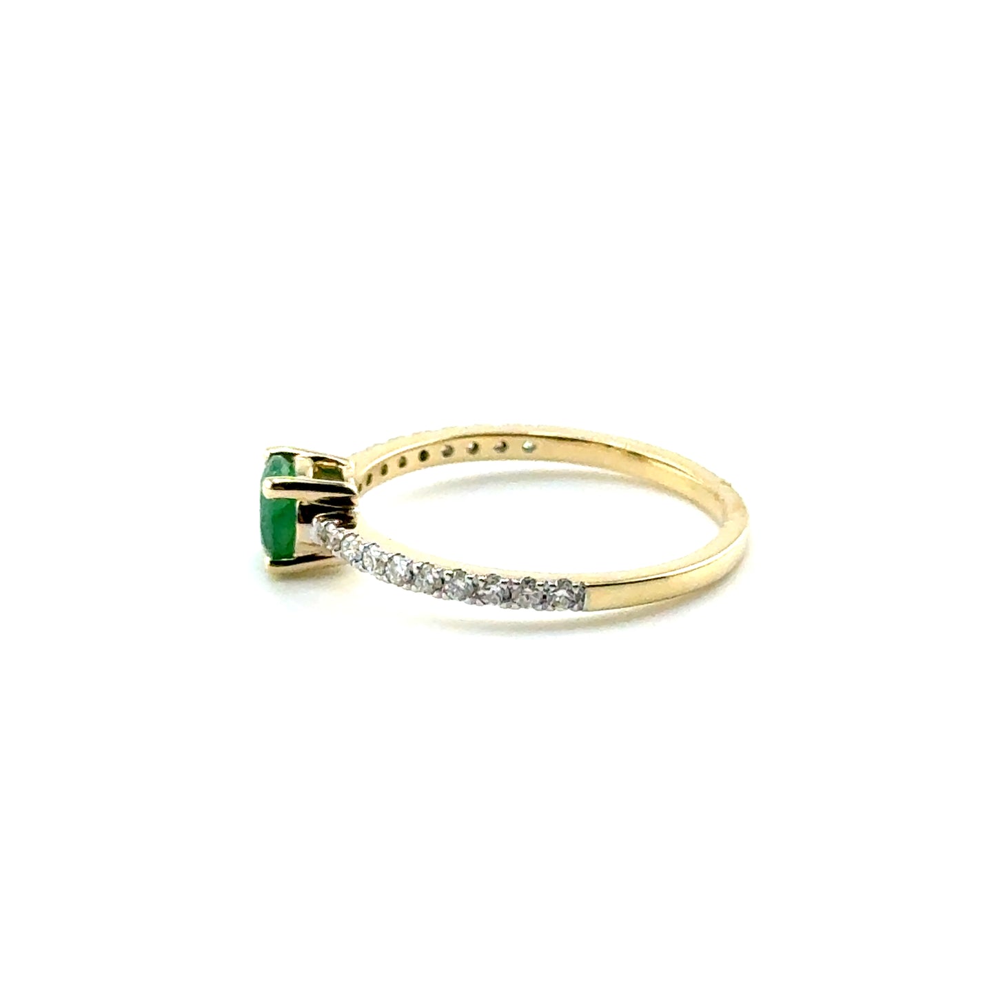 Anillo de Esmeralda en Oro 14K