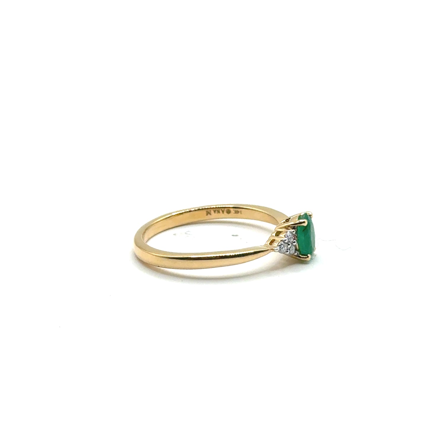 Anillo de Esmeralda en Oro 14K