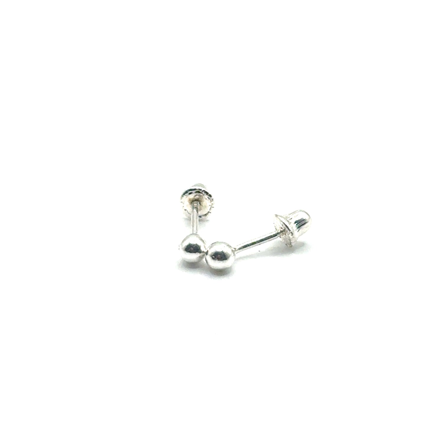 Aretes Bolitas (3mm) en Plata 925