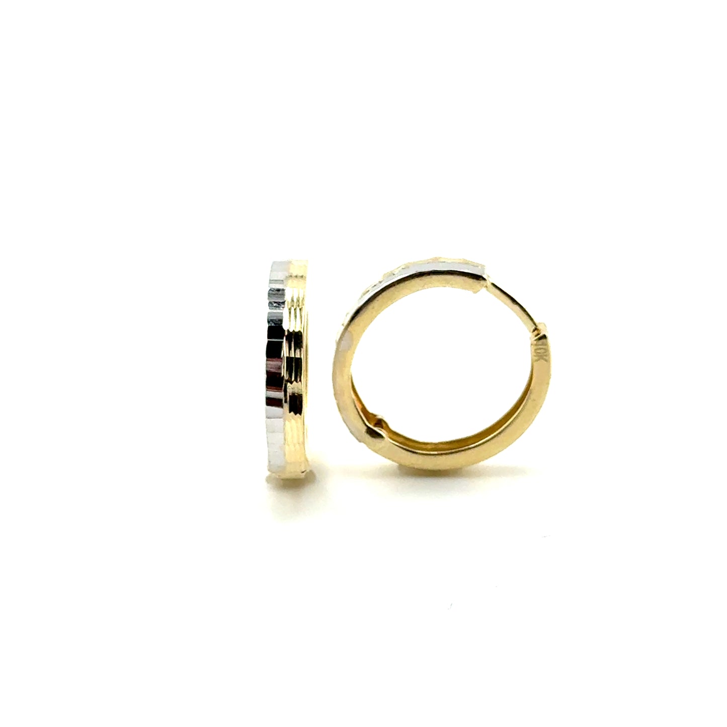 Argollas (dos tonos) en Oro 10K