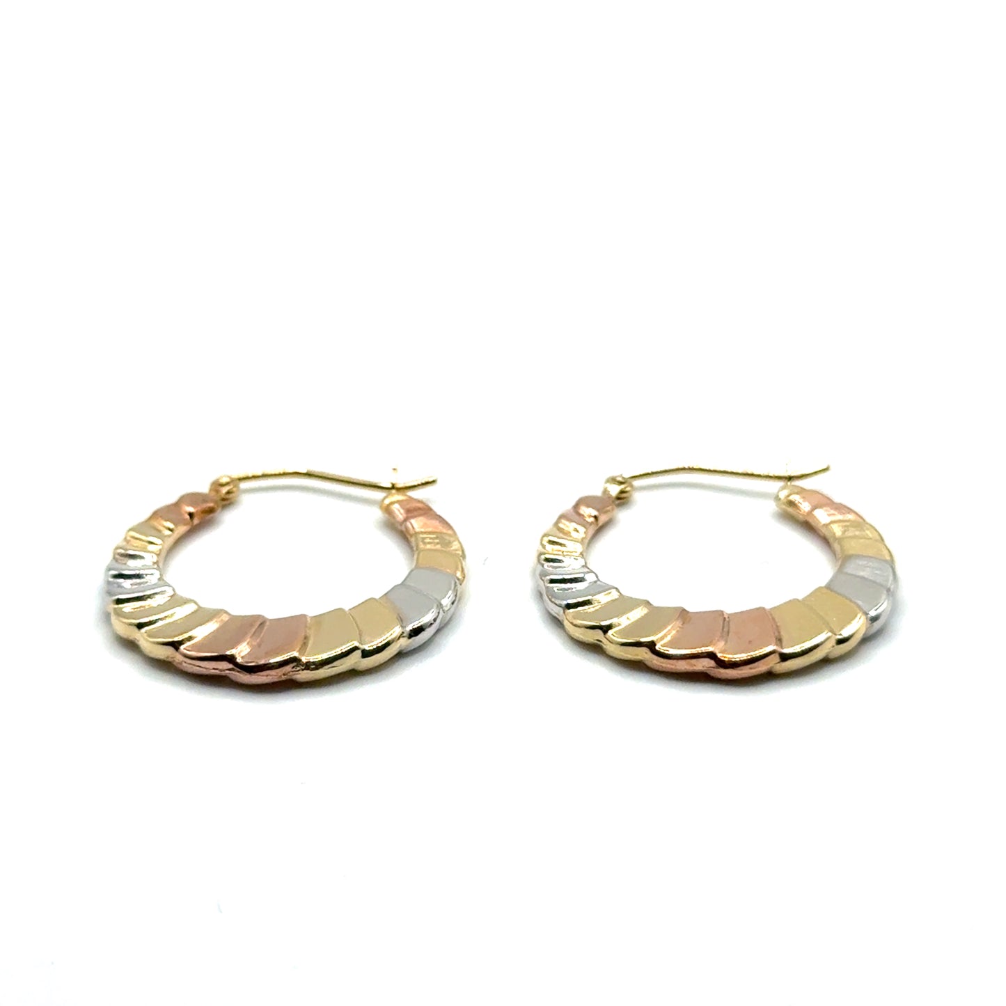 Argollas en Oro 14K (tres tono)