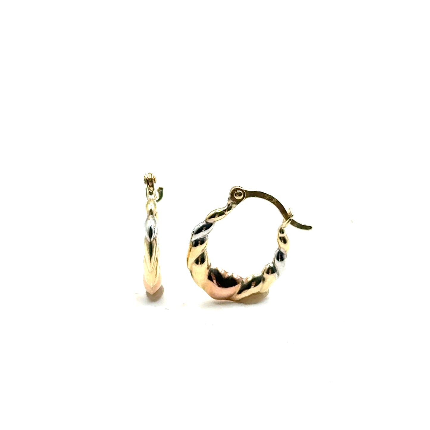 Argollas en Oro 10K (tres tonos)