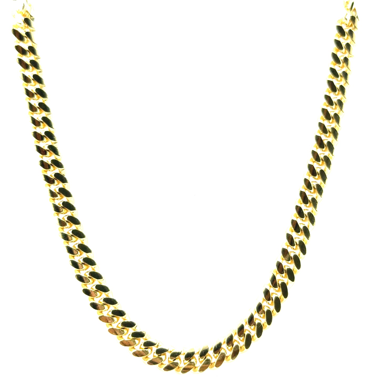 Cadena Cubano (50cm) en Plata (bañado)