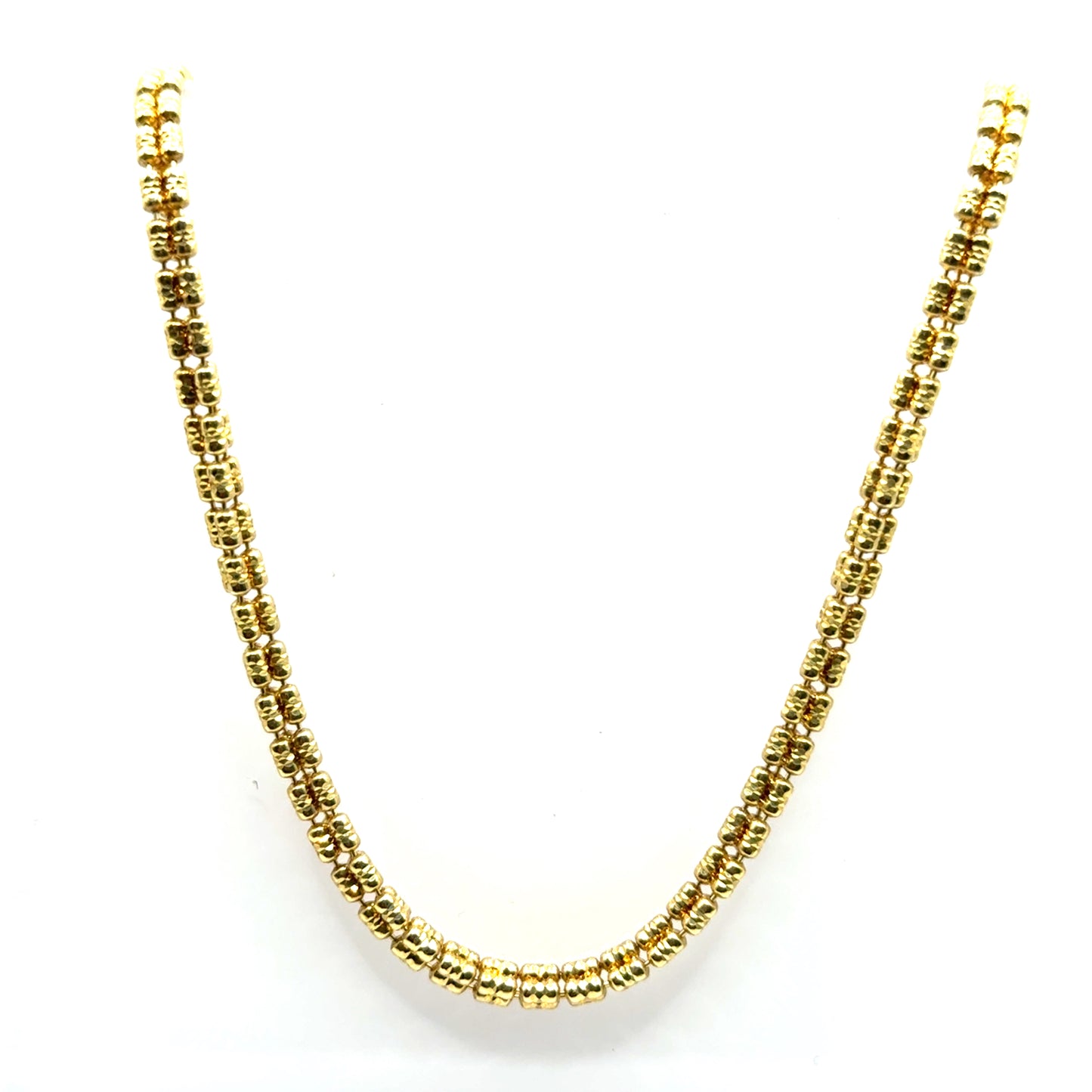 Cadena Diamantada en Plata (bañado)