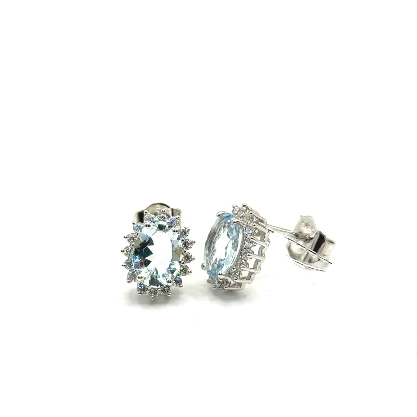 Aretes de Aguamarina en Plata 925 (1.7cts)