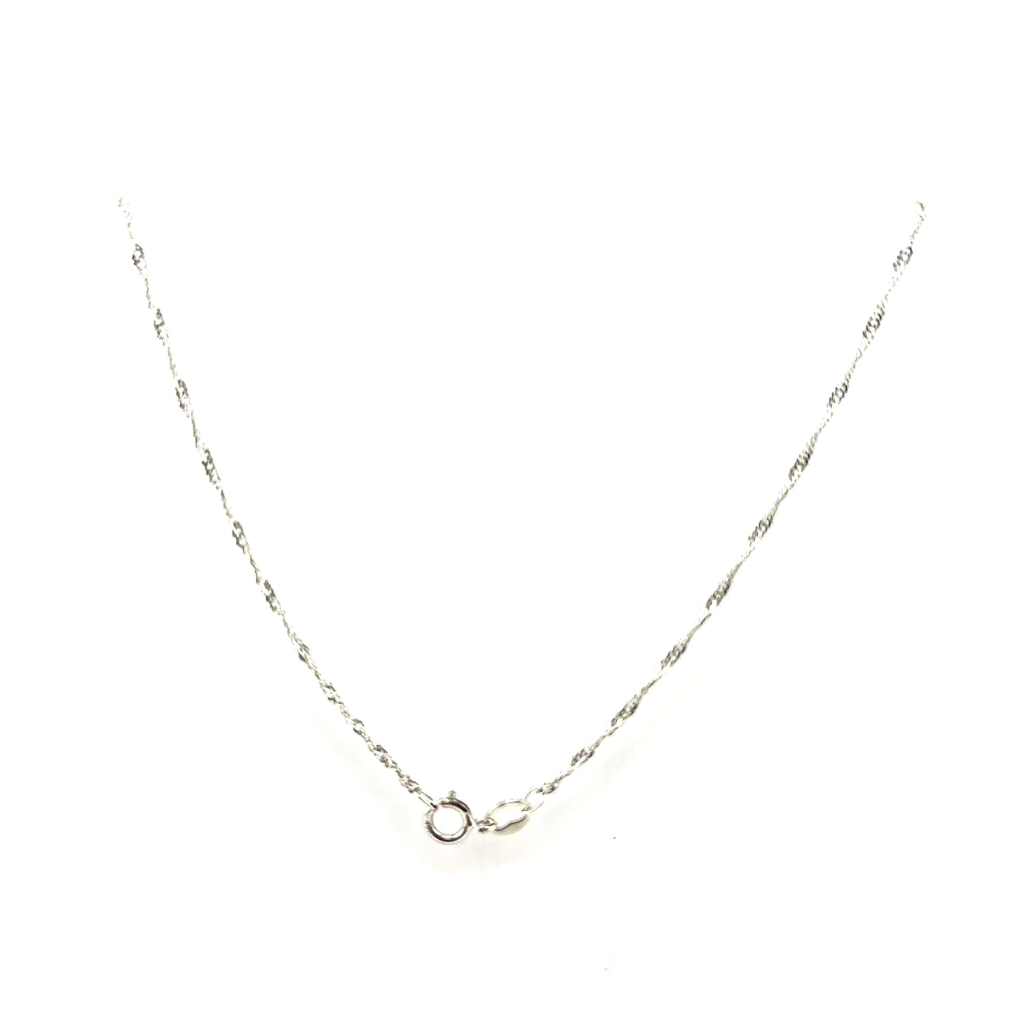 Cadena (Singapur) en Oro Blanco 14K