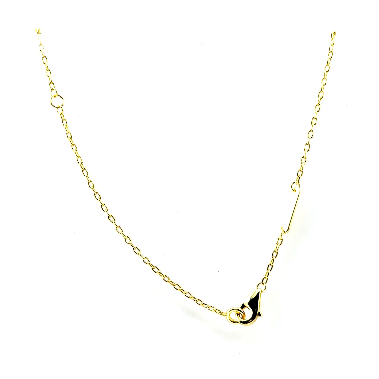 Collar Trebol (madre de perla) en Plata