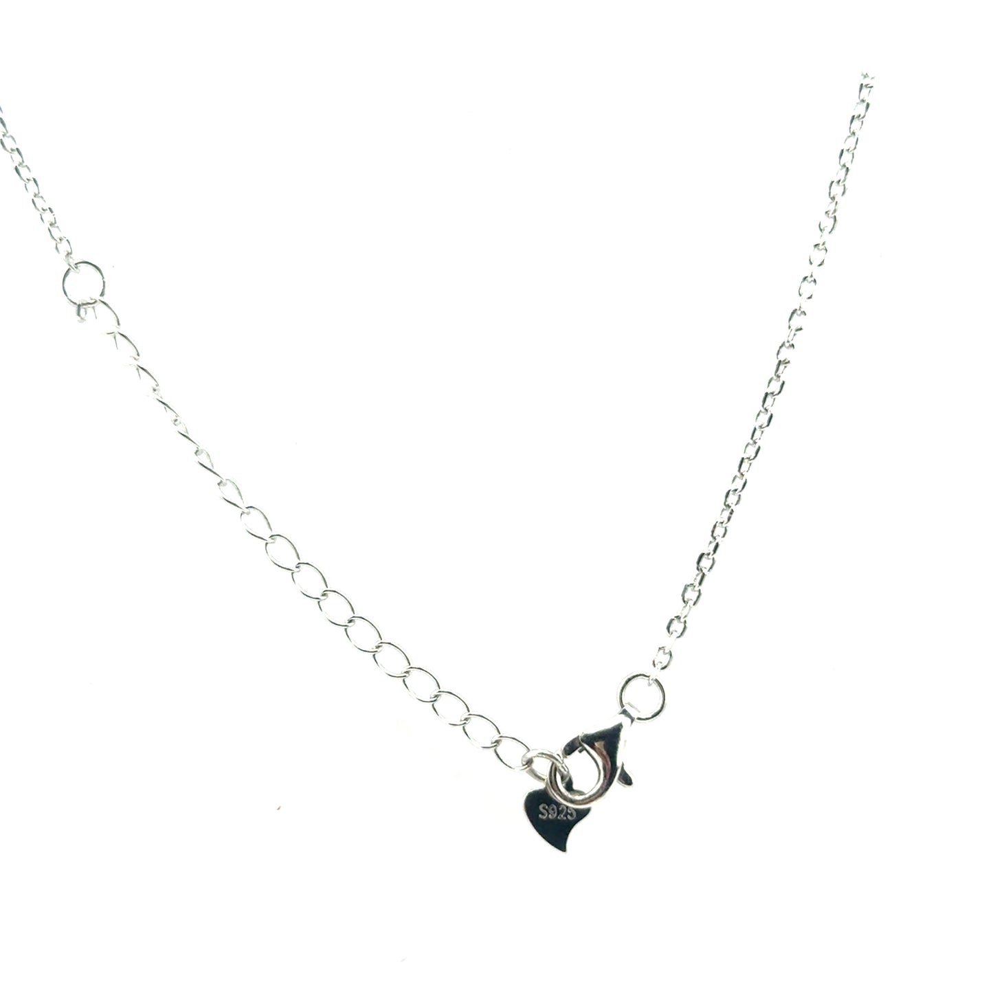 Collar Trebol (malaquita) en Plata