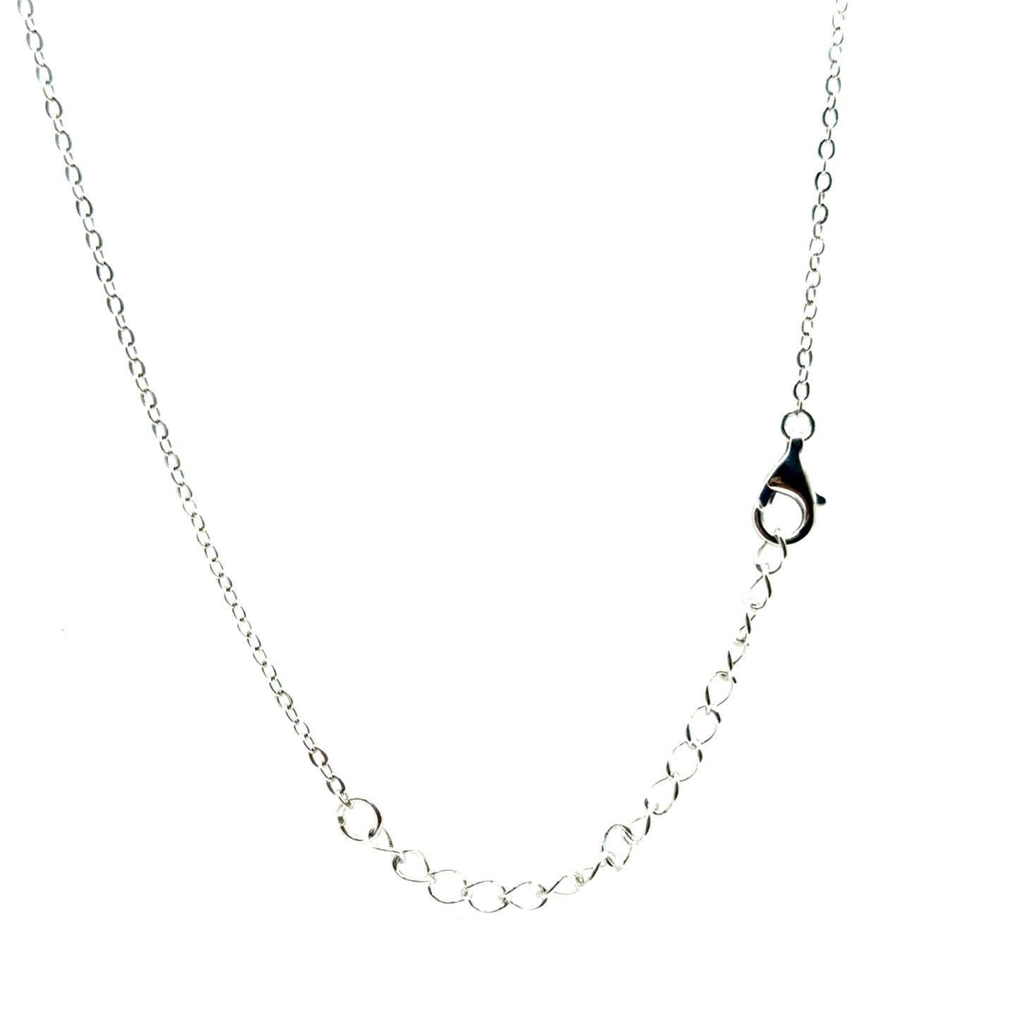 Collar 5 Treboles (Negro) en Plata 925