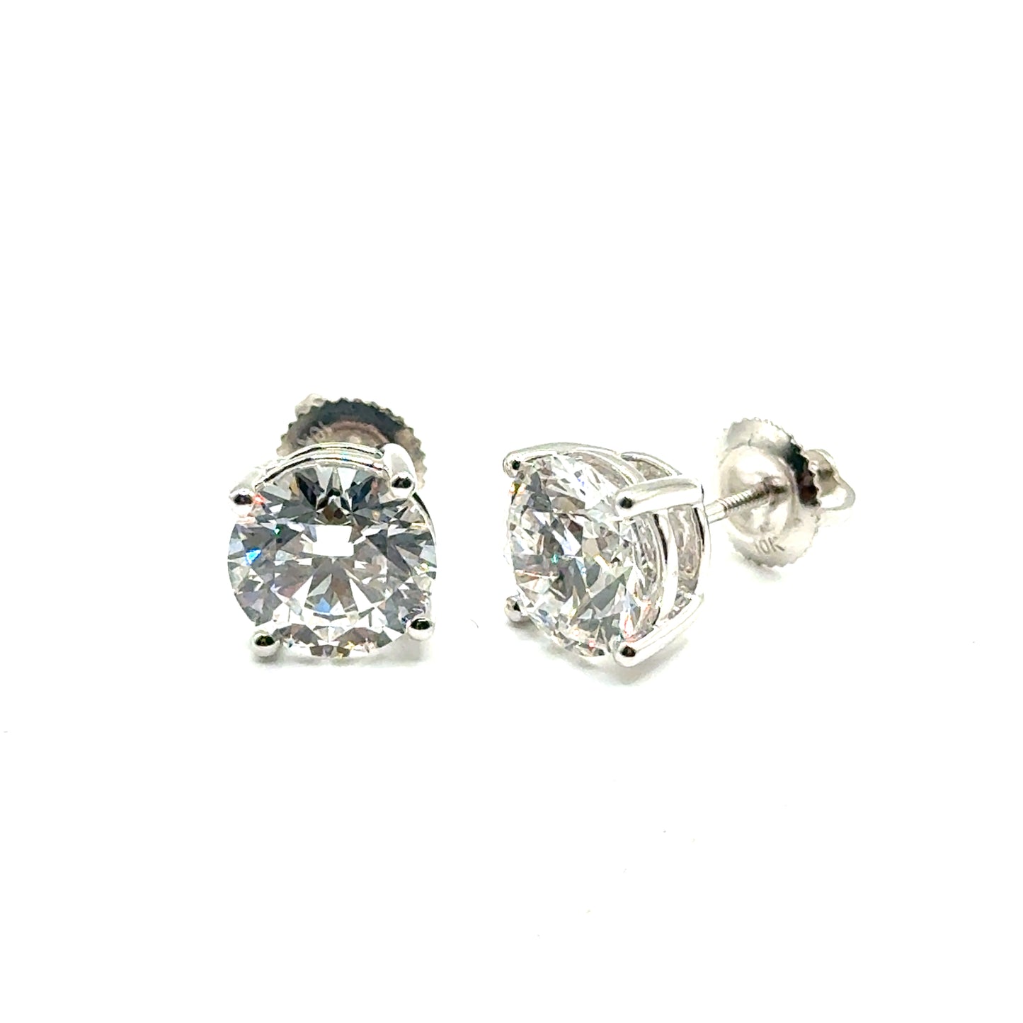 Aretes de Diamante Laboratorio en Oro 10K (4.00ct)