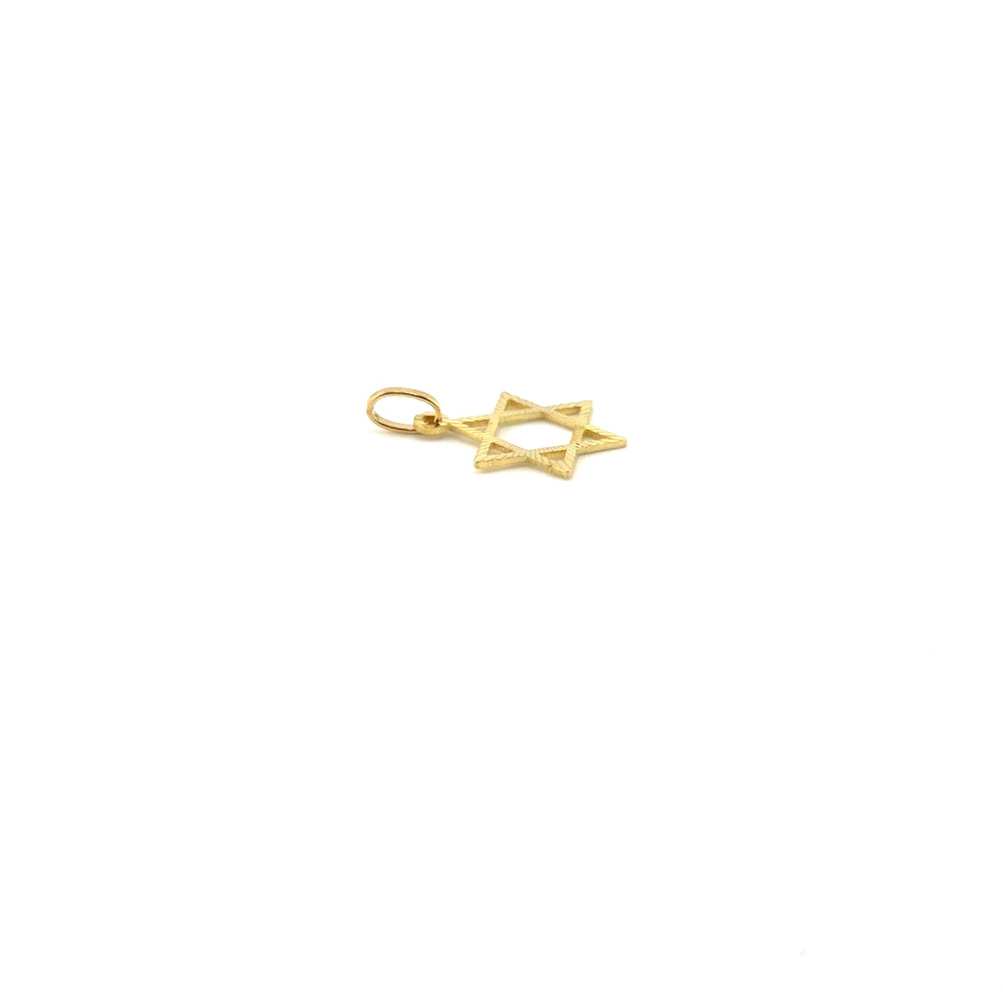 Dije Estrella de David (corte Diamante) en Oro 18K