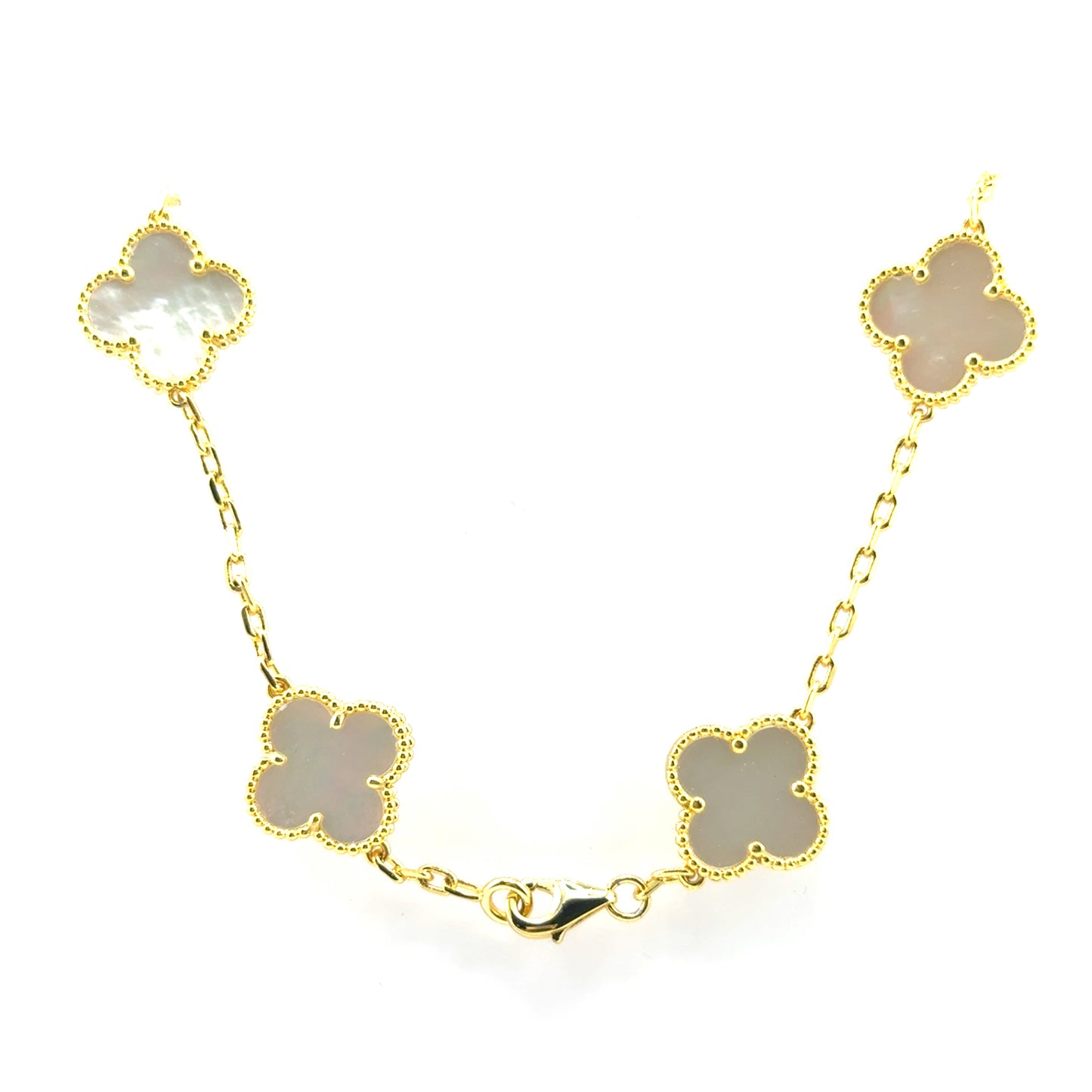 Collar (10 tréboles) en Plata