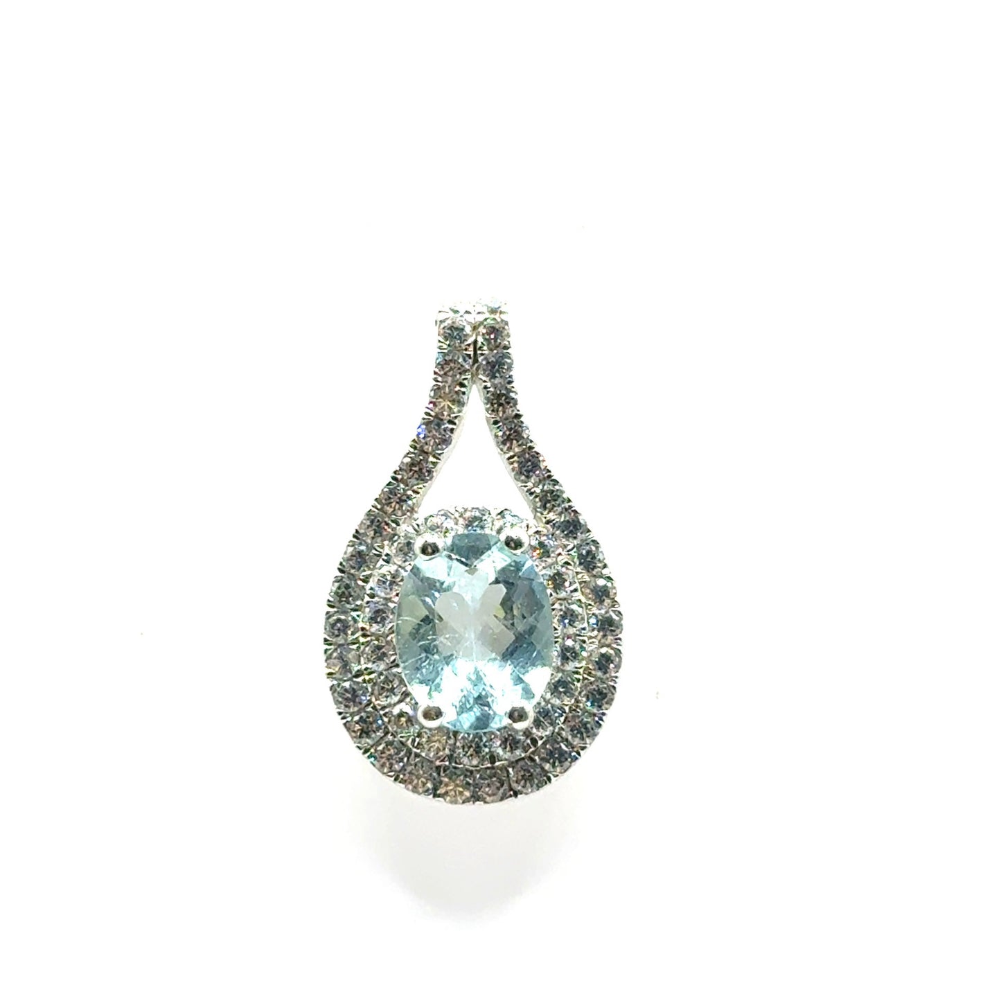 Dije de Aguamarina en Plata 925 (2.1cts)