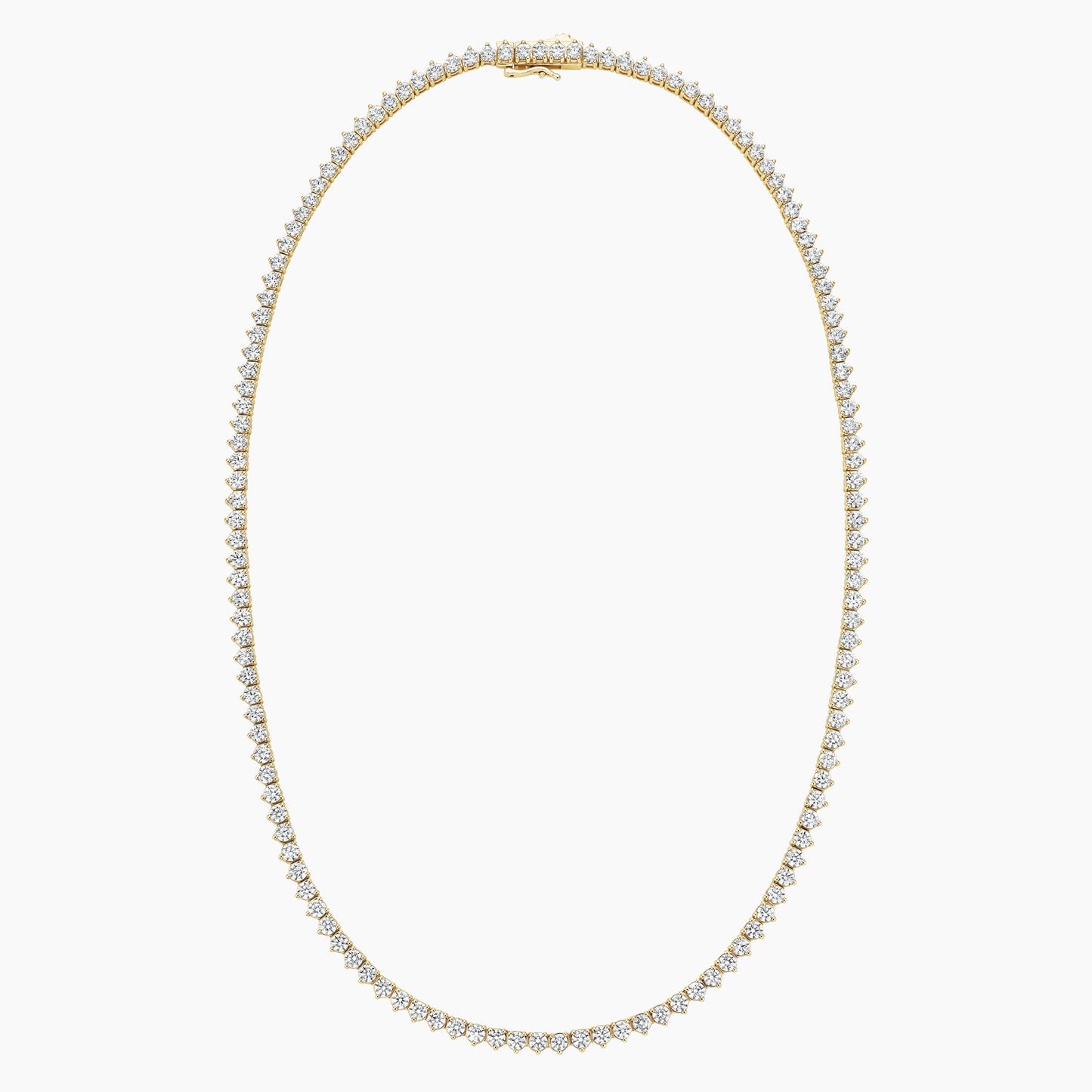 Collar Tennis de Diamantes en Oro Amarillo 14K
