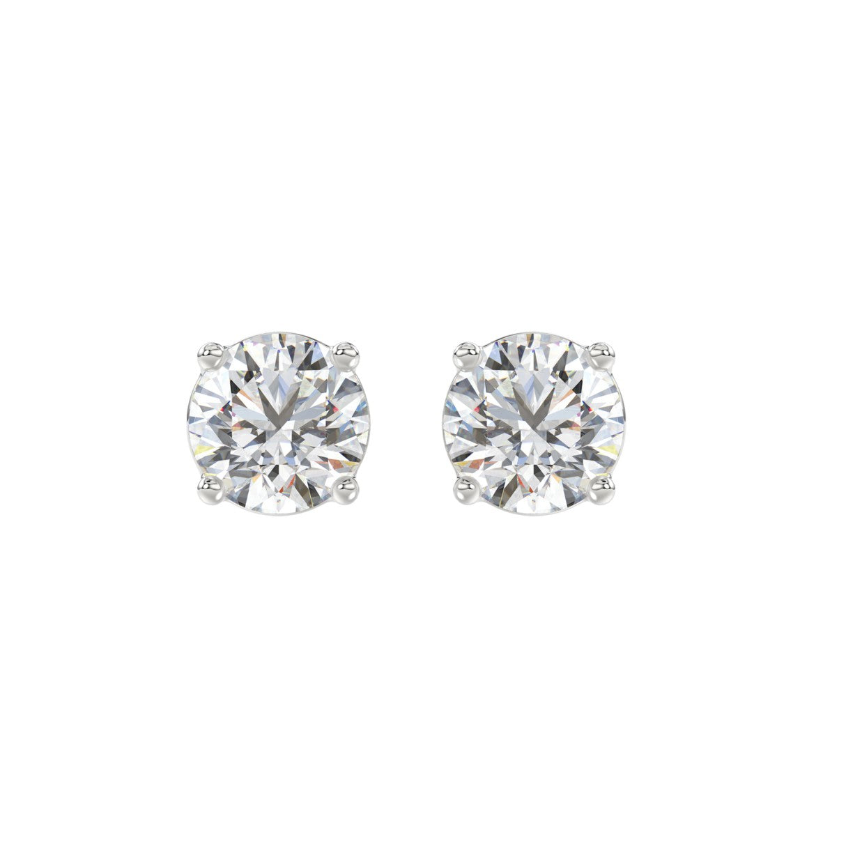 Aretes de Diamante Laboratorio en Oro 14K (3.06ct)