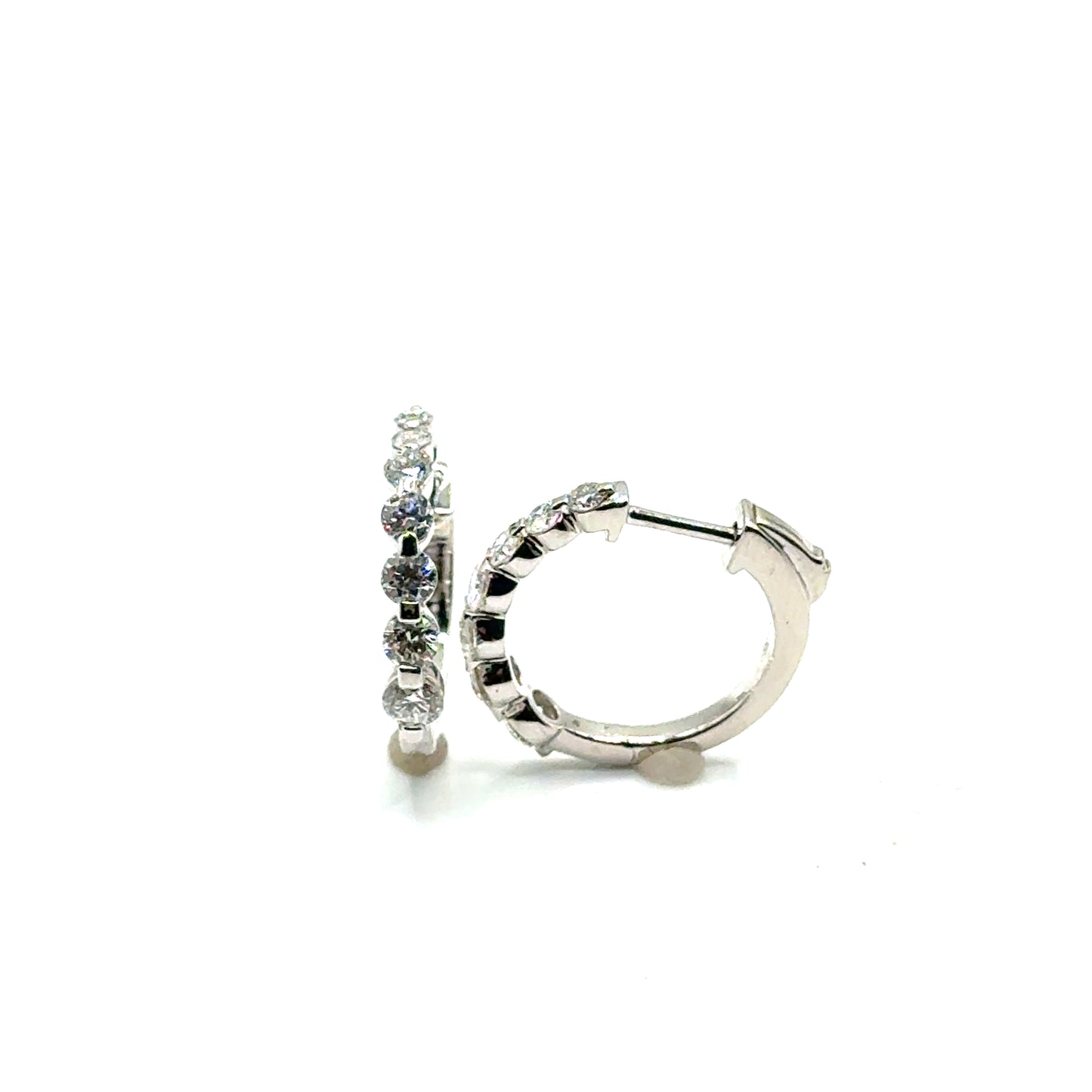 Argollas de Diamante Laboratorio en Oro 10K