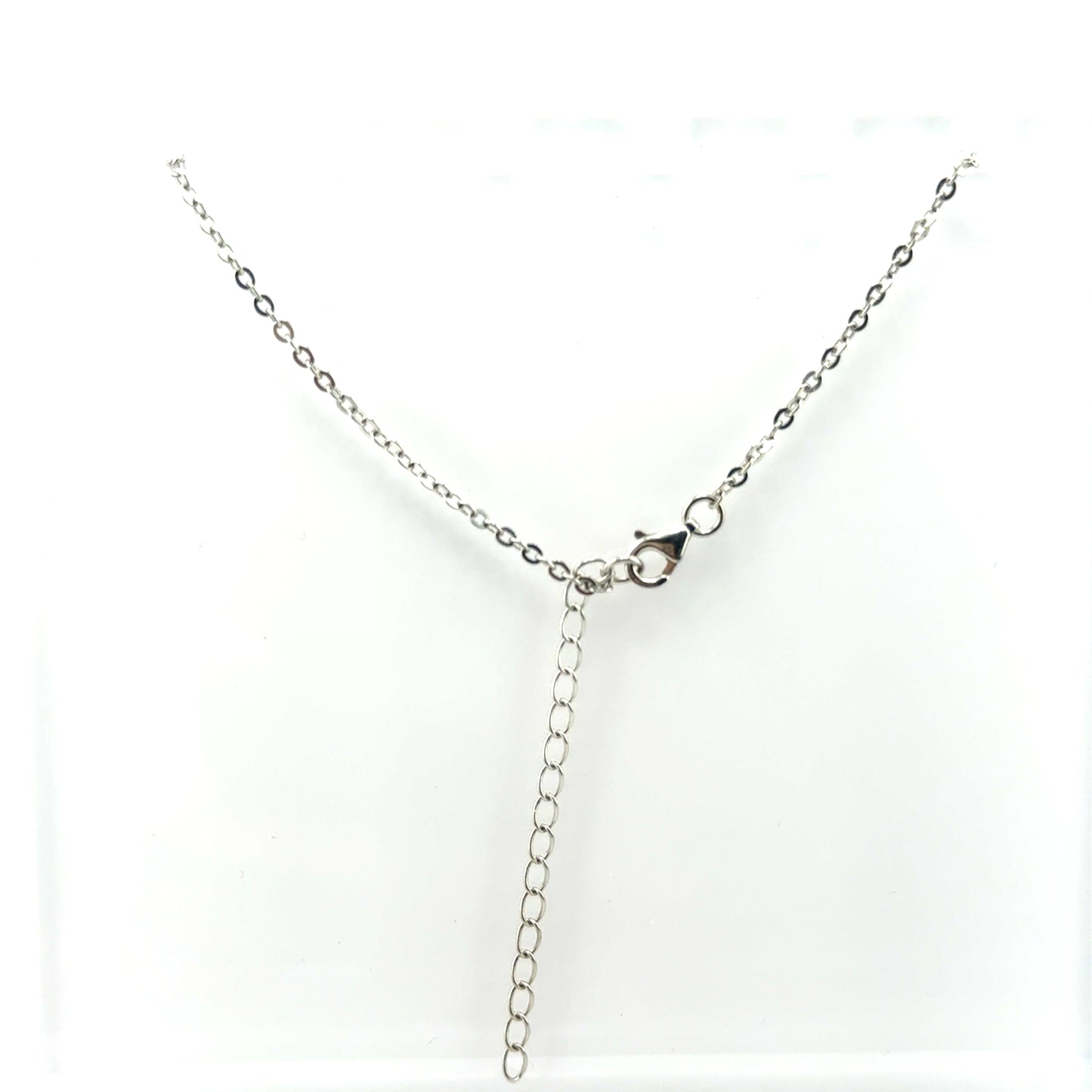 Collar Trebol (malaquita) en Plata