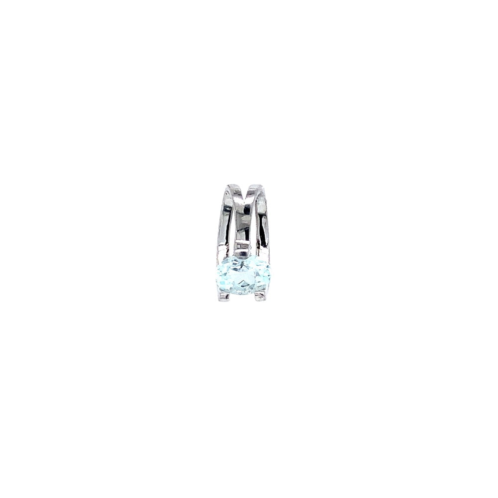 Dije de Aguamarina en Plata 925 (0.7cts)