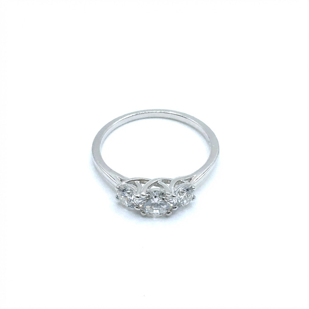 Anillo de Diamante de Laboratorio en Plata 925