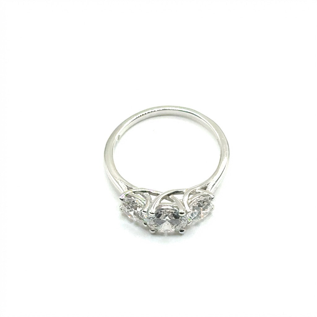 Anillo de Diamante de Laboratorio en Plata 925