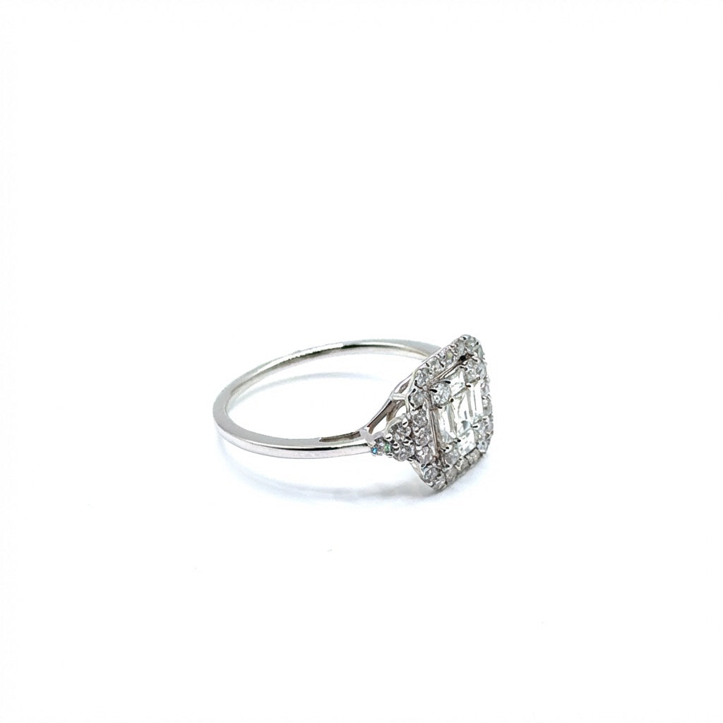 Anillo de diamantes en Oro 14K
