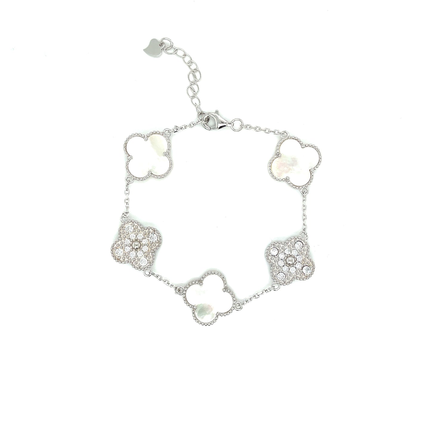 Pulsera (trebol) en Plata