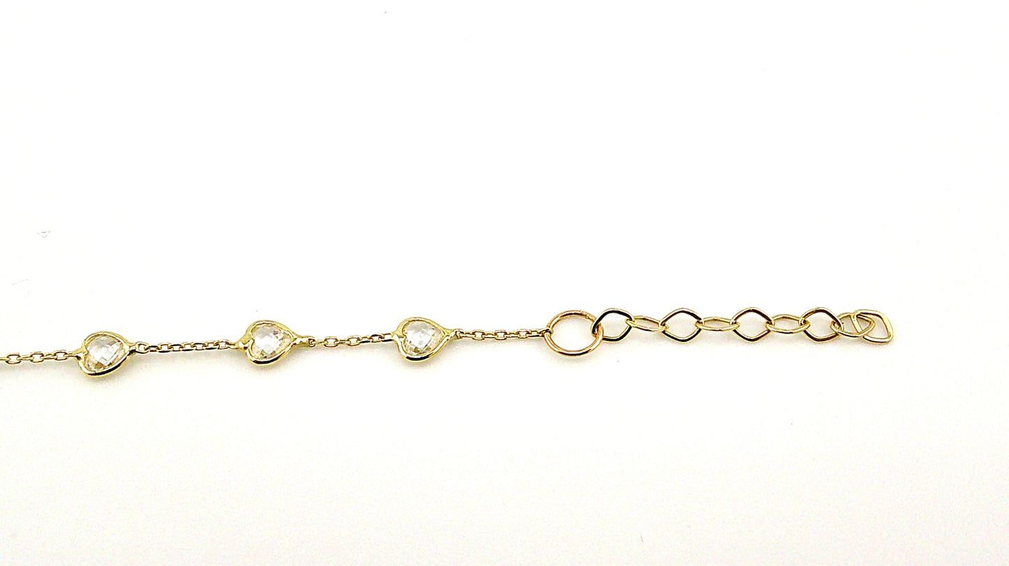 Pulsera ID (circonia) en Oro
