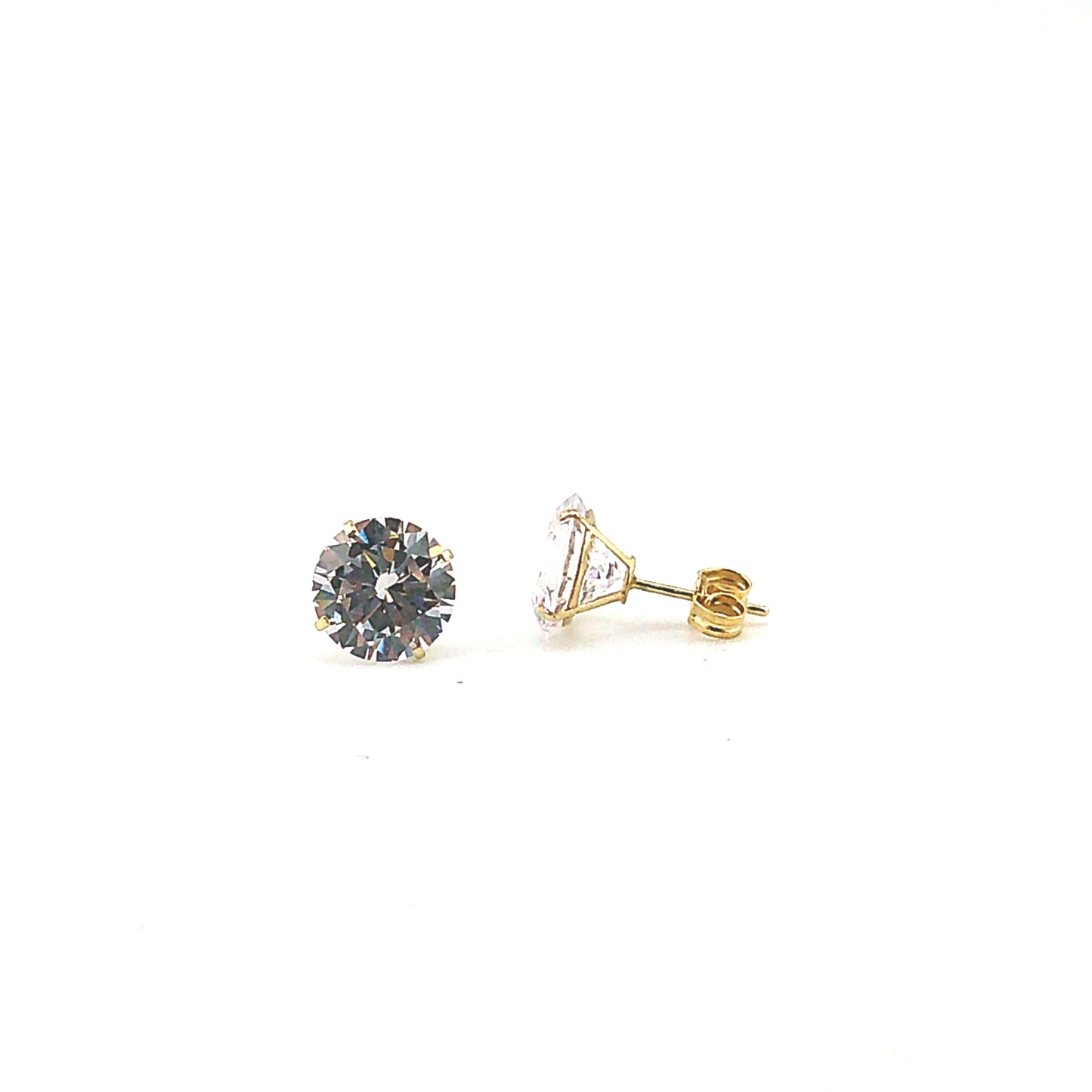 Aretes con Circones en Oro 10K (9mm)