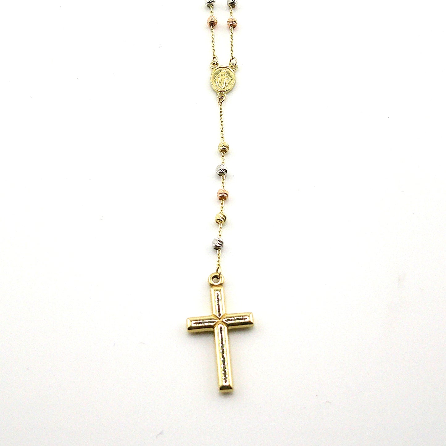 Rosario en Oro (tres tono)