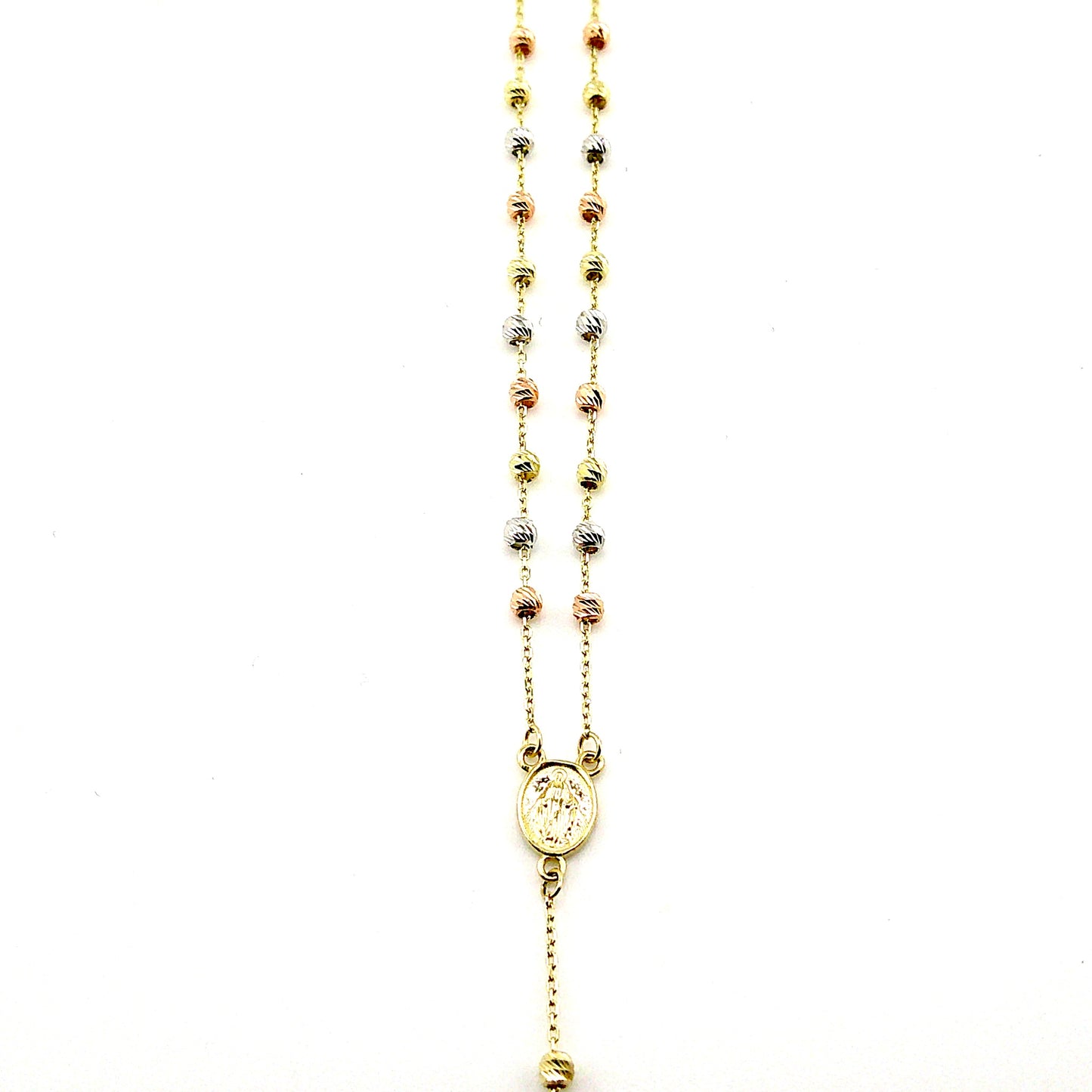Rosario en Oro (tres tono)