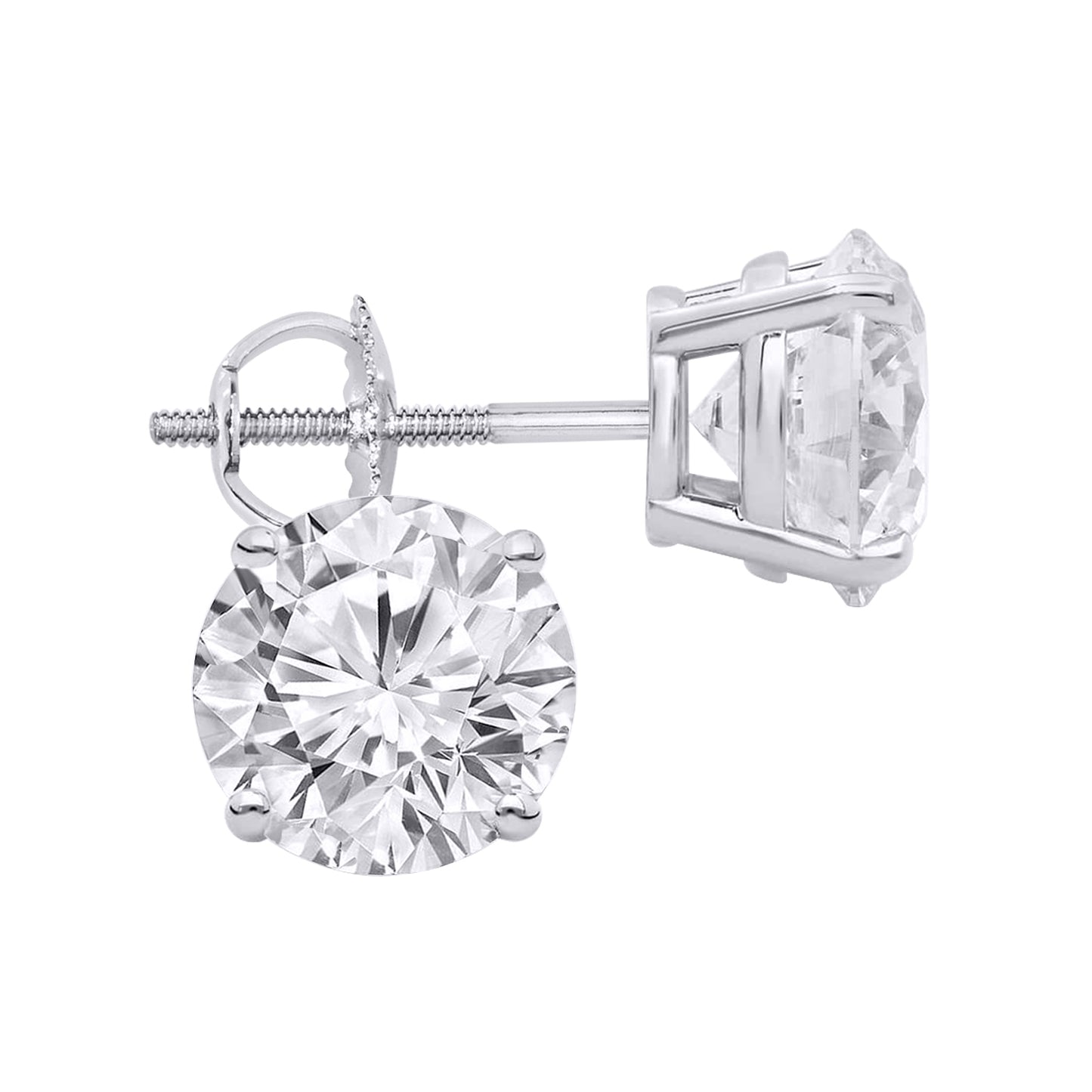 Aretes (diamantes laboratorio) en Oro