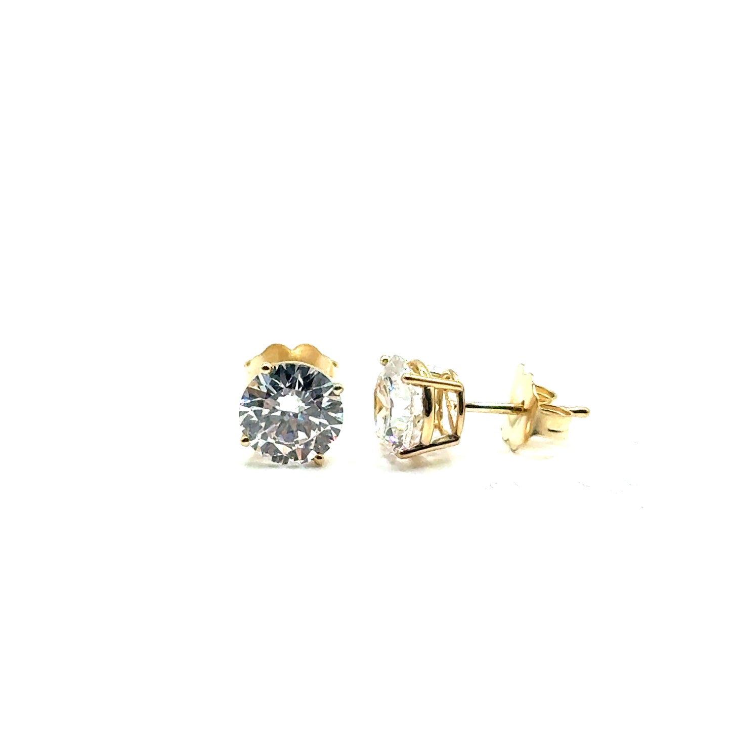 Aretes de Diamante Lab (2.07ct) en Oro Amarillo 14K