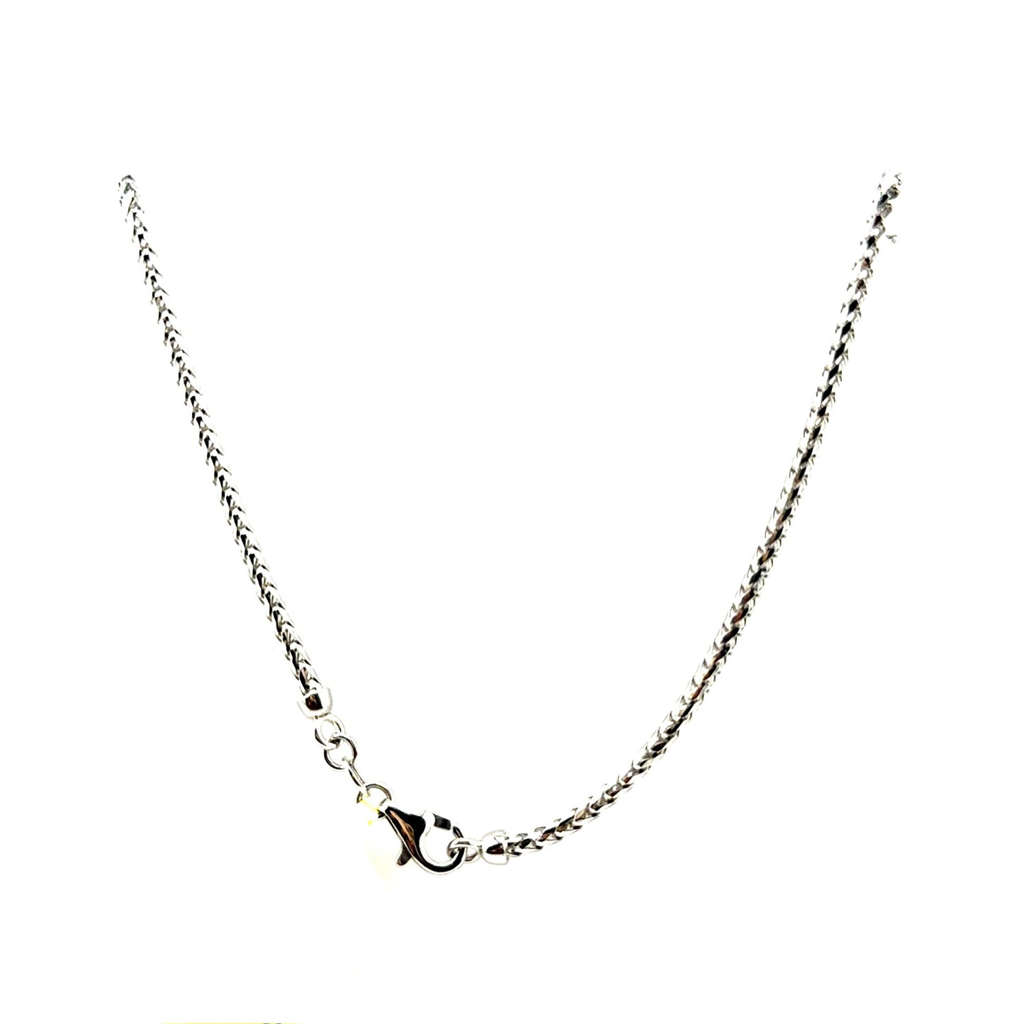 Cadena (franco) en Oro Blanco 14K