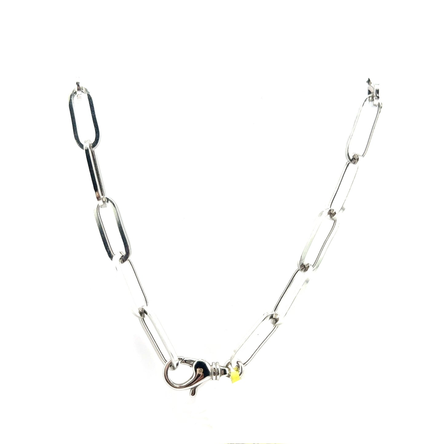 Cadena (clip) en Oro Blanco 14K