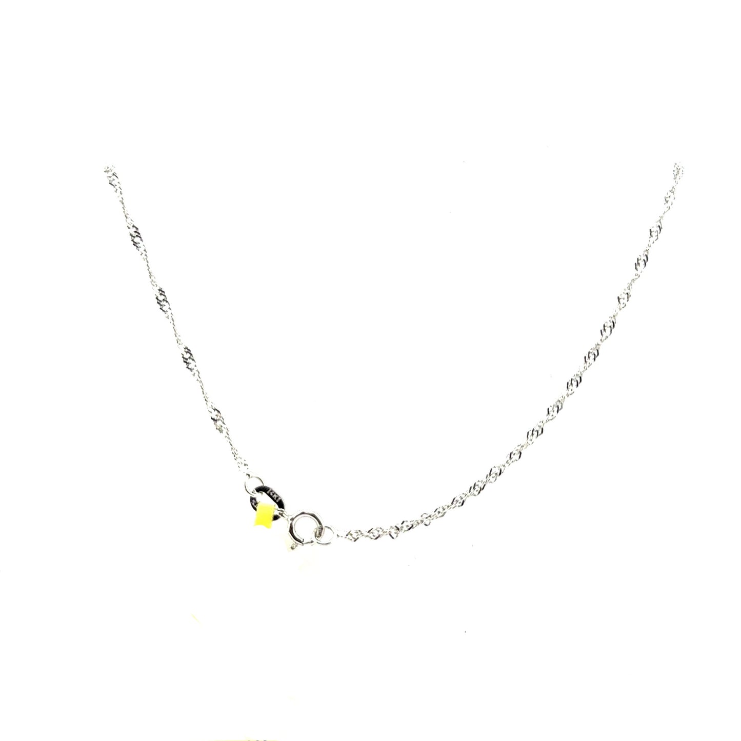 Cadena (Singapur) en Oro Blanco 14K