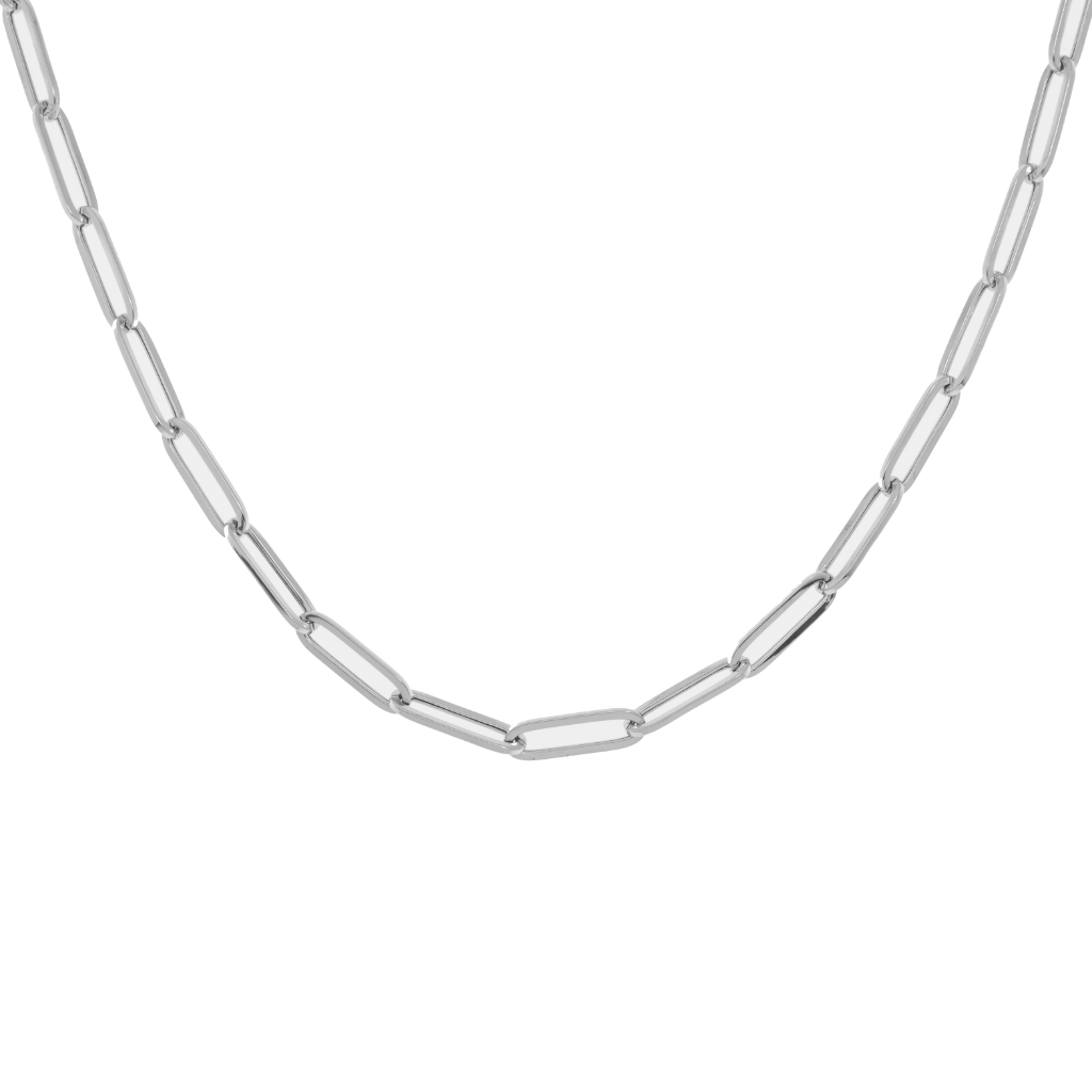 Cadena Clip en Plata (4mm)