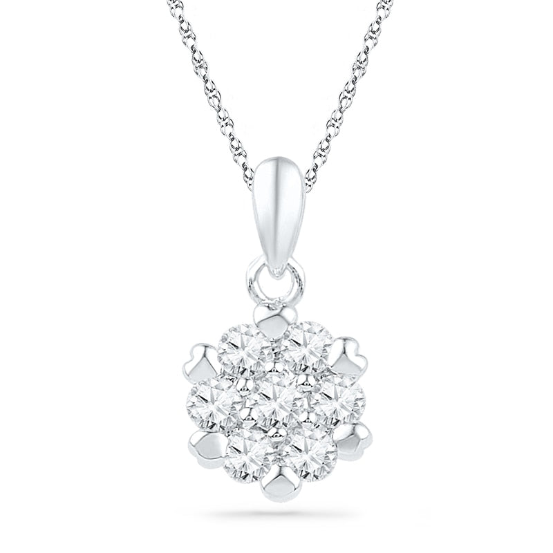 Dije de Diamantes en Oro 10K
