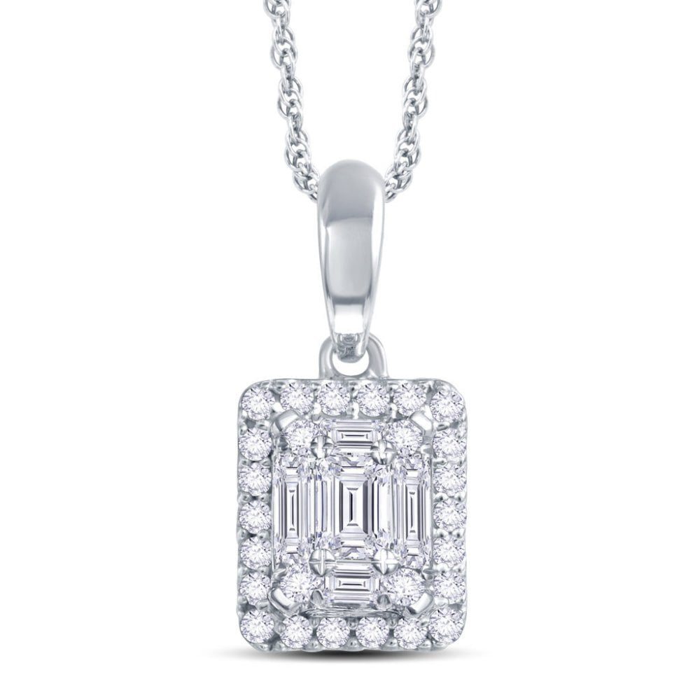 Dije de Diamantes en Oro 14K