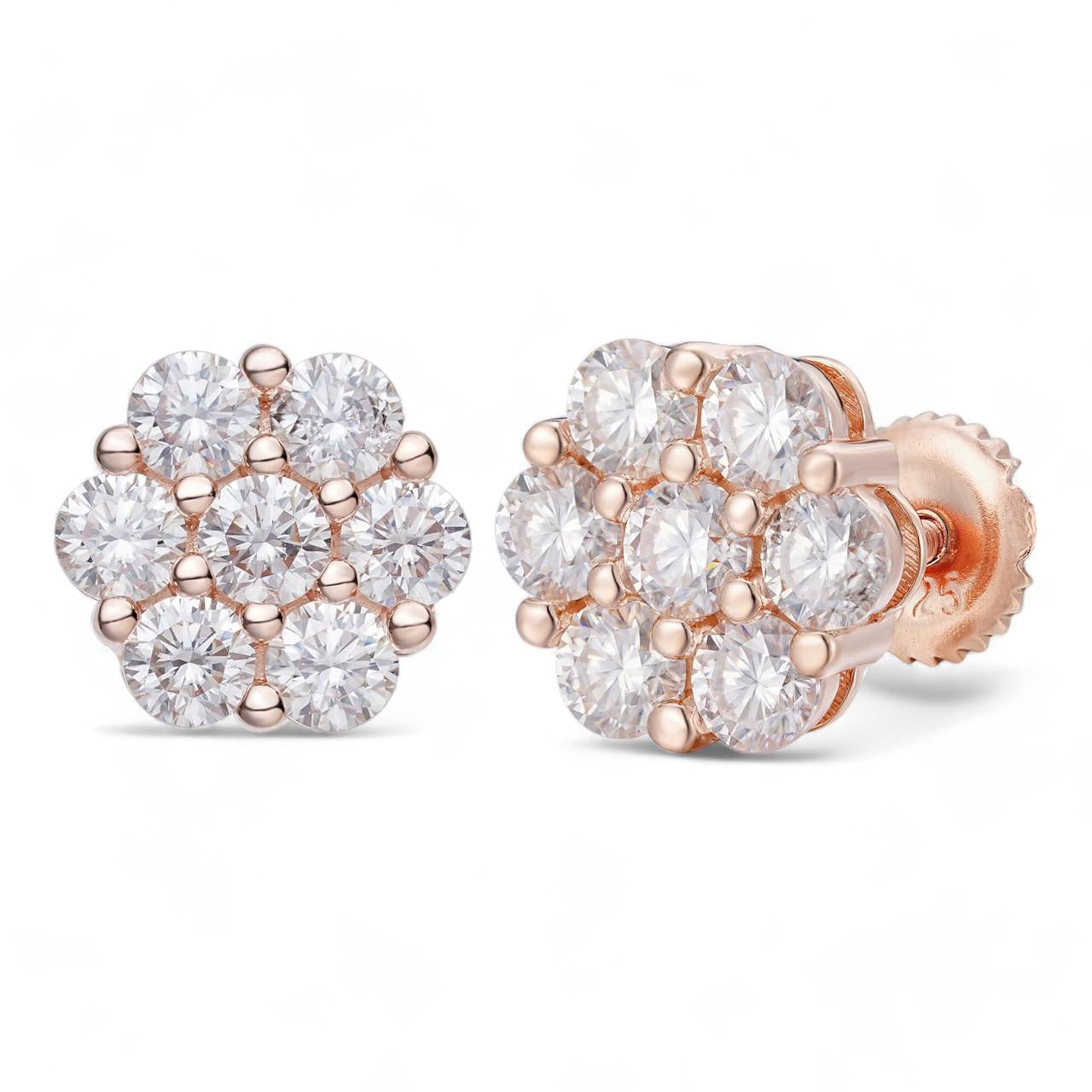 Aretes de Diamantes en Oro 10K